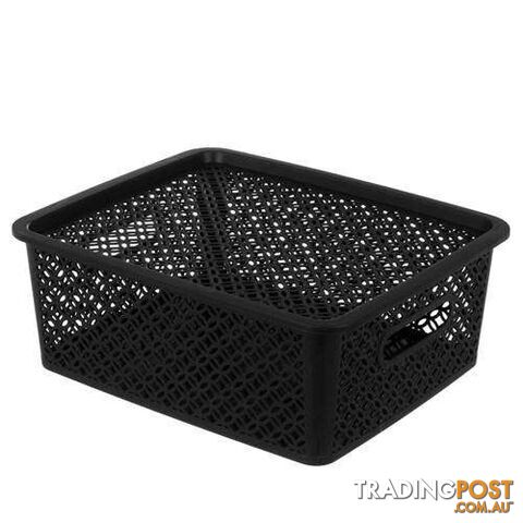 Medallion Basket with Lid 14.5L 4 Assorted Colours - 9340957084038
