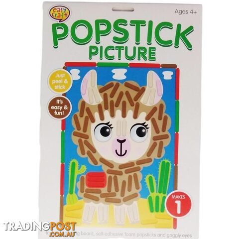 Popstick Picture Craft Kit Assorted 6 Designs - 800662