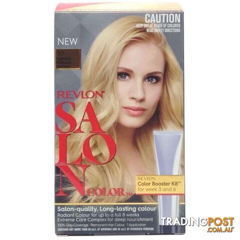 Revlon Salon Hair Color 10 Lightest Natural Blonde Pack of 3 - 900062