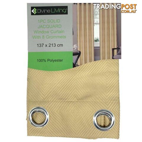 Divine Living Curtain Embossed Light Brown - 800149