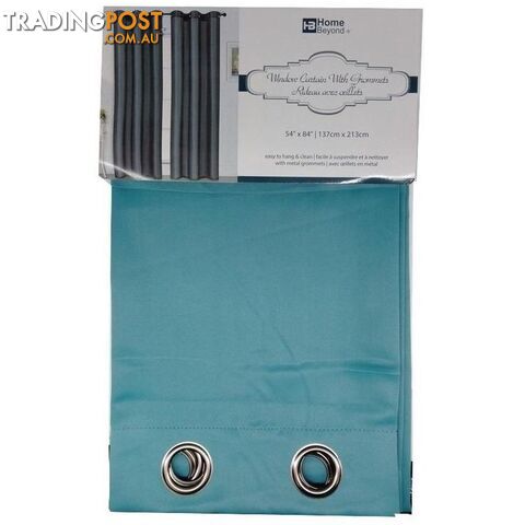 Window Curtain with Grommets Ass Colors 137x213cm - 800728
