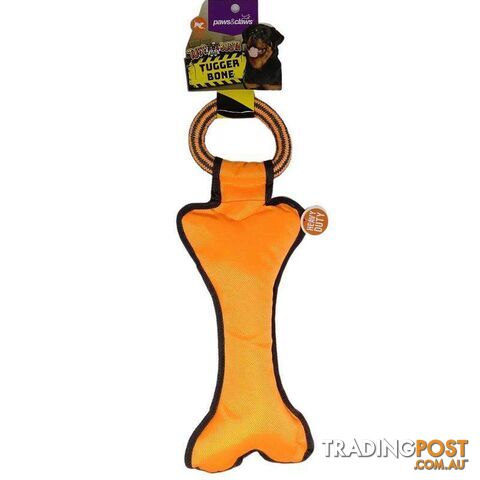 Pet Toy Tuff Busta Tugger Bone Orange 39cm - 800472