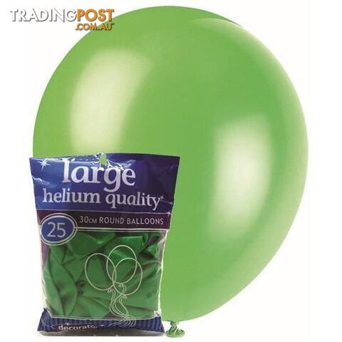 Jade Green - 25 x 30cm (12) Decorator Balloons - 9311965025214