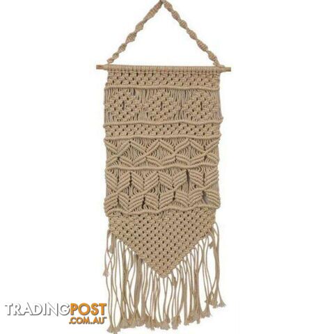 Gold Thread Macrame Wall Art 85cm - 9319844605069