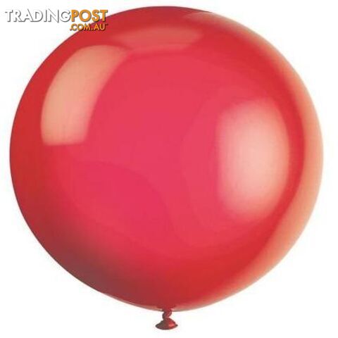 Scarlet Red 6 x 91cm (36) Latex Balloons - 011179567294