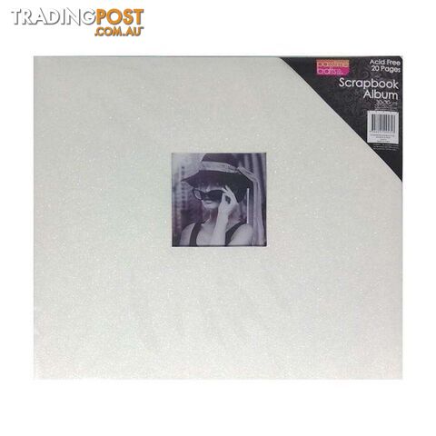 Scrapbook Album Glitter White 30x30cm 20 Pages - 800352
