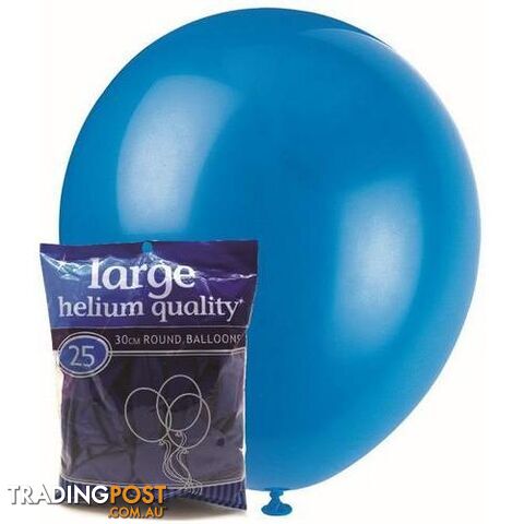 Royal Blue - 25 x 30cm (12) Decorator Balloons - 9311965025276