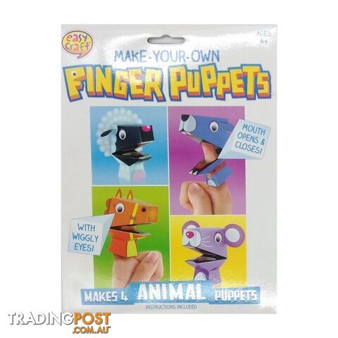 Finger Puppet Kit 4Pk Assorted 4 Designs - 800699