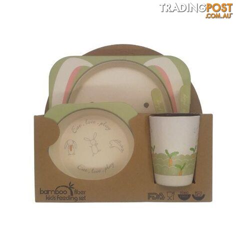 Kids Feeding Set Bamboo Fiber Rabbit - 801064