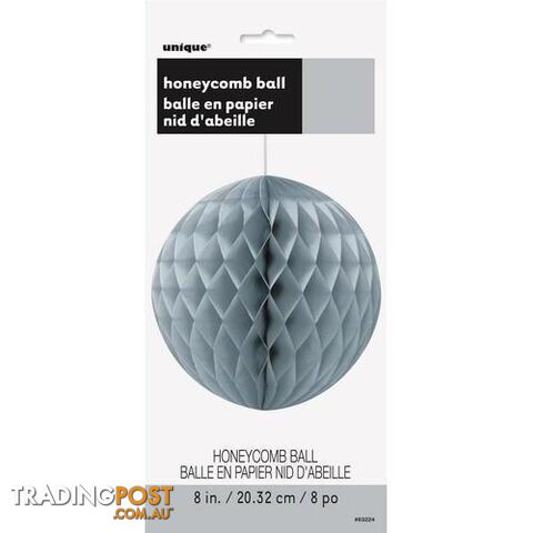 Honeycomb Ball Silver 20cm (8) - 011179632244