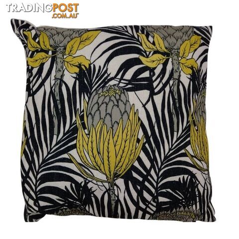 Cushion Leaf Yellow 45x45cm - 800917