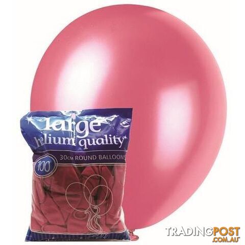 Bubblegum Pink - 100 x 30cm (12) Decorator Balloons - 9311965012498