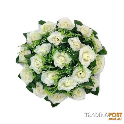 Artificial Centrepiece Flower White Lge - 800400