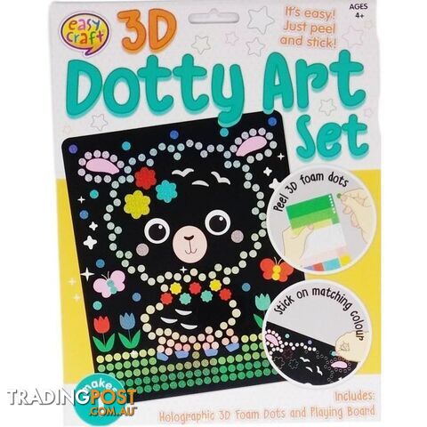 3D Dotty Art Set Assorted 6 Designs - 800672
