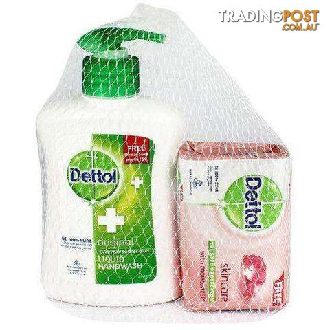 Dettol Original Pump with Bonus Soap - 8901396398301