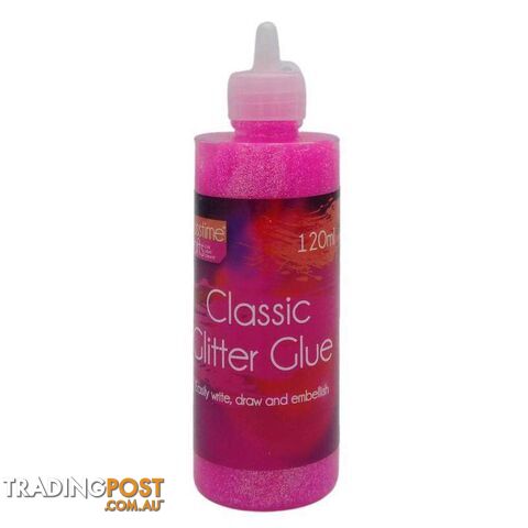 Neon Glitter Glue Pink 120ml - 800293