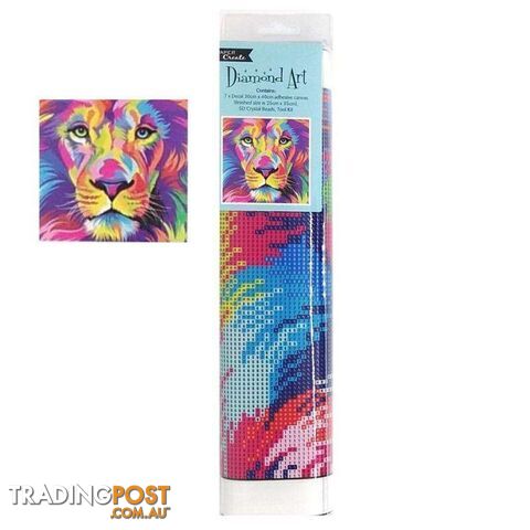 Diamond Art Colourful Lion 30x40cm - 9313559550003