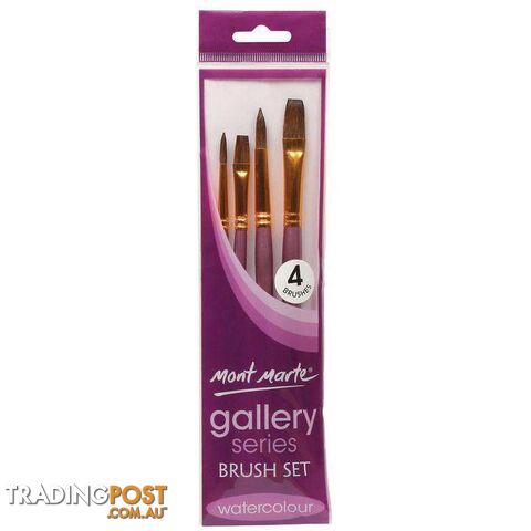 Gallery Series Watercolour Brush Set 4pc - 9328577016899
