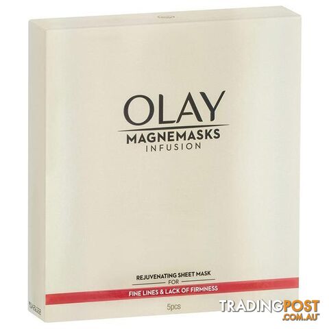 Olay Magnemasks Infusion Rejuvenating Sheet Mask Pk5 - 4902430762533