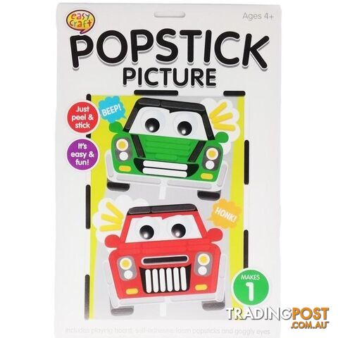Popstick Picture Craft Kit Assorted 6 Designs - 800661
