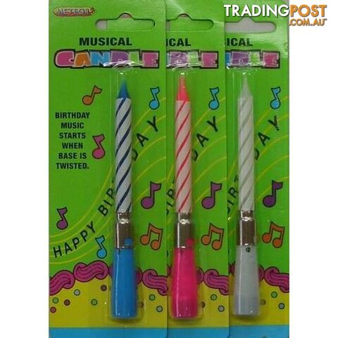 Musical Candle - Twist - Assorted - 9311965166313