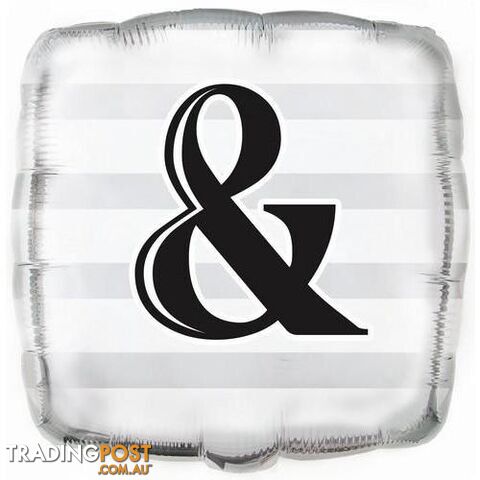 Wedding & Square 45cm (18) Foil Balloon Packaged - 011179539765