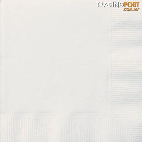 Bright White 20 Lunch Napkins - 011179031023