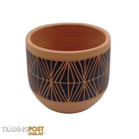 Terracotta Pot 15x13cm Assorted Designs - 9328644071172