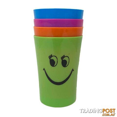 Smiley Face Cup - 4 Pack - 6720191202314