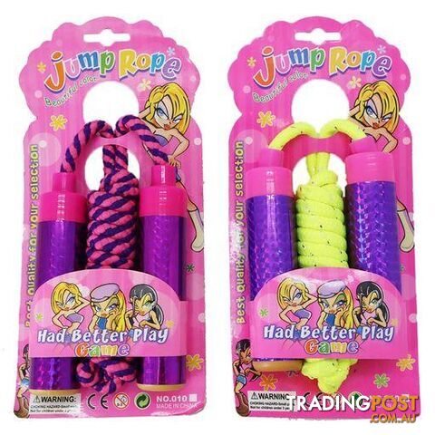 Skipping Rope 2 Tone Assorted Colours - 9328644051082