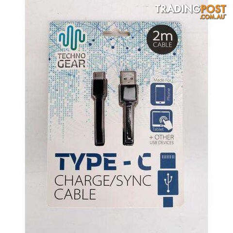 Charge Sync C Type Cable 2Mtr - 9328644051983