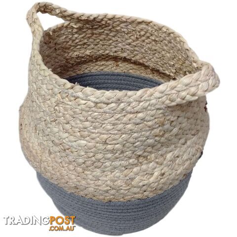 Maize With Cotton Rope Storage Basket 30Hx24W - 800885