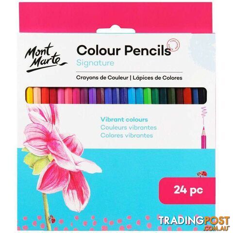Mont Marte Colour Pencils 24pcs - 9328577020360