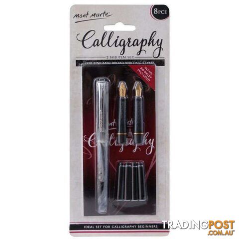 Mont Marte 2 Nib Calligraphy Set - 9328577012334