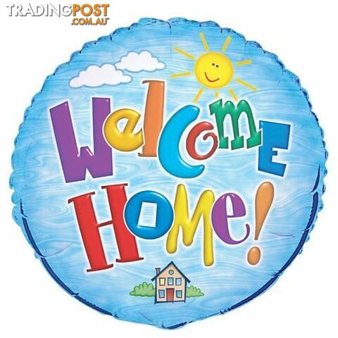 Welcome Home 45cm (18) Foil Balloon Packaged - 011179522934