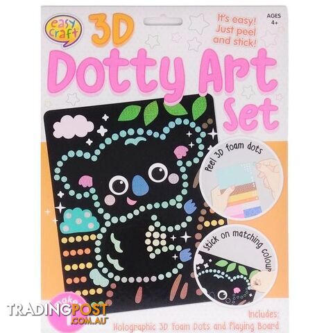 3D Dotty Art Set Assorted 6 Designs - 800670