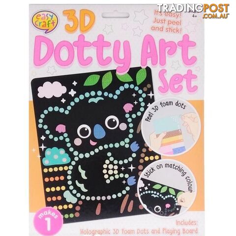 3D Dotty Art Set Assorted 6 Designs - 800670