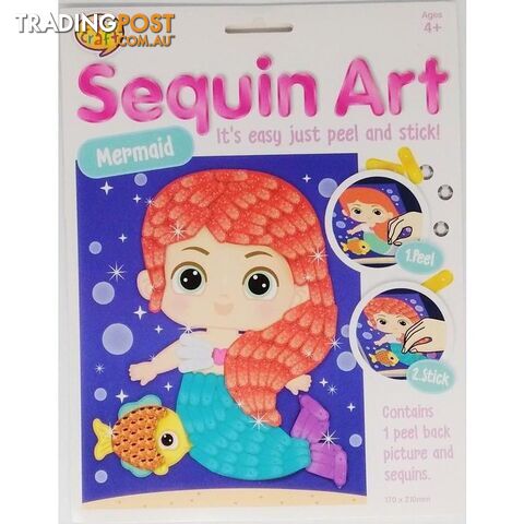 Sequin Art Craft Kit Assorted 4 Designs - 800710