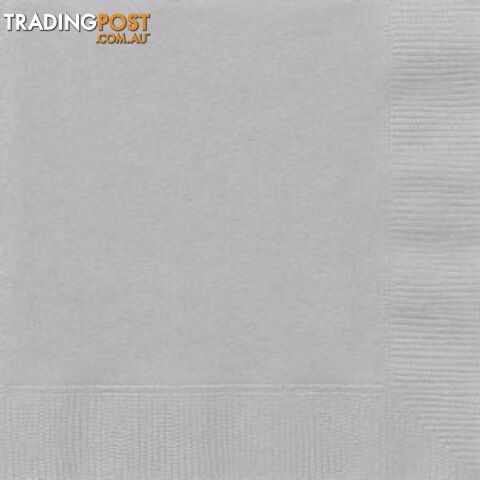 Silver 20 Lunch Napkins - 011179033423