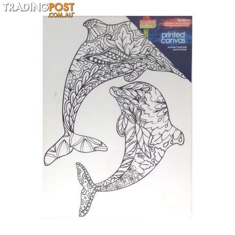 Printed Colour In Canvas 30x40cm Dolphins - 800990