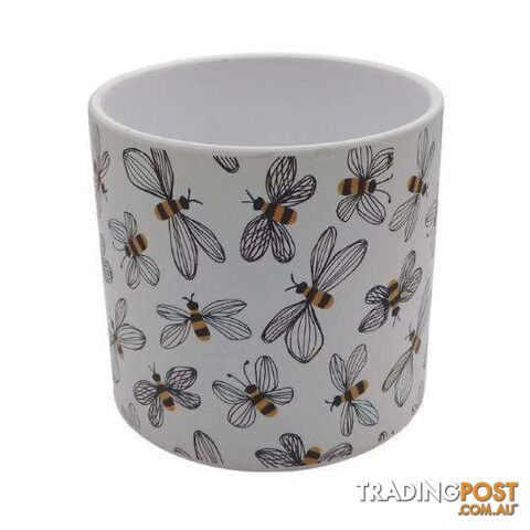 Large Pot Animal Range 16x14cm Bee Design - 801037
