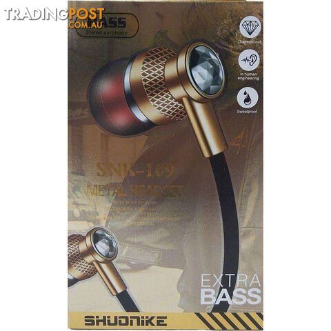 Earphones Extra Bass With Built In Microphone - 6920190615294