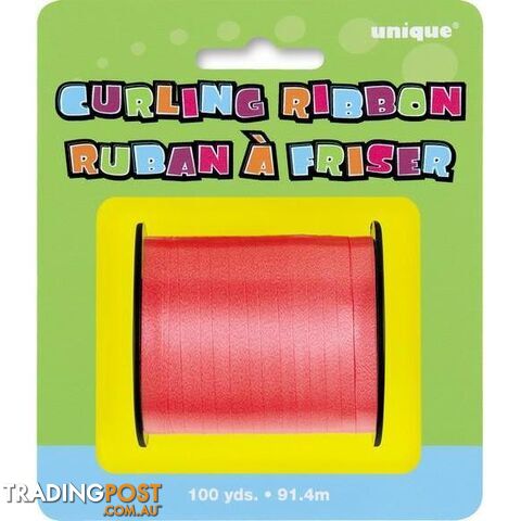 Curling Ribbon 914m 100yds - Red - 011179486267