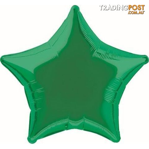 Green Star 50cm (20) Foil Balloon Packaged - 011179533251