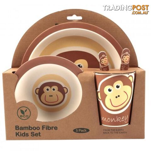 Kids Feeding Set Bamboo Fiber Monkey - 801069