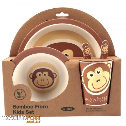 Kids Feeding Set Bamboo Fiber Monkey - 801069