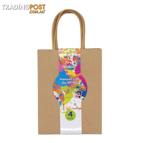 4PK Craft DIY Gift Bags 20x15x9cm - 9332625019787