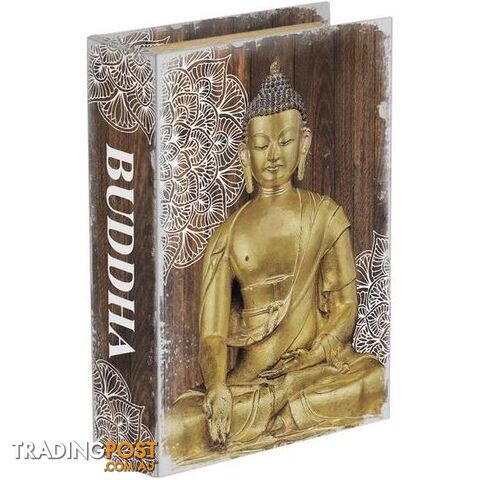 Gold Buddha Mandala Book Box 23x17cm - 9319844631662