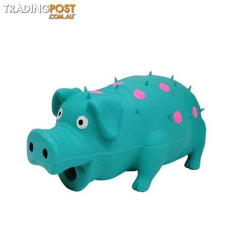 Pet Toy Latex Pig Blue - 800441