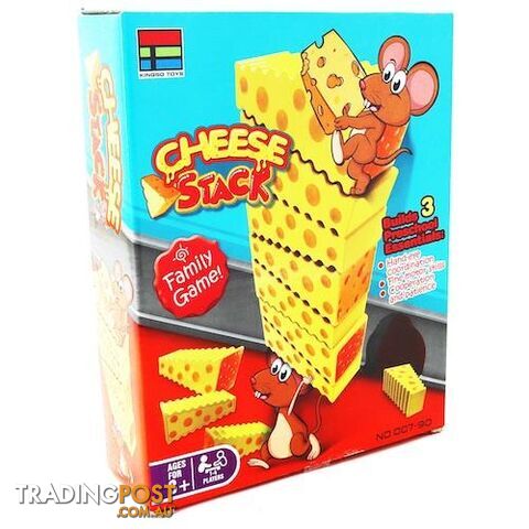 Family Board Game Cheese Stack Age 3 Plus - 9328644051822
